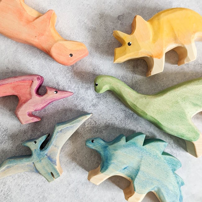 NOM Handcrafted | Dinosaur Stegosaurus Vibrant at Milk Tooth Australia