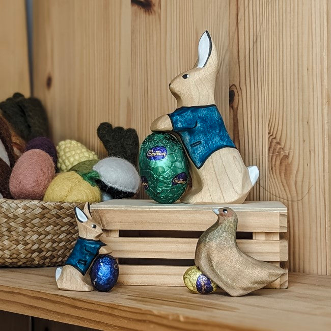 NOM Handcrafted Book &amp; Toy Bundle | Peter Rabbit A Fluffy Easter Tale - Small at Milk Tooth
