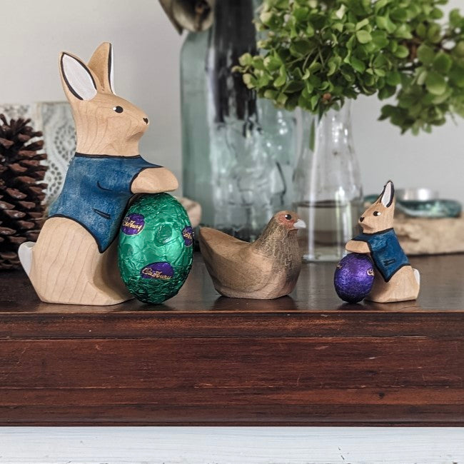 NOM Handcrafted Book &amp; Toy Bundle | Peter Rabbit A Fluffy Easter Tale - Large at Milk Tooth