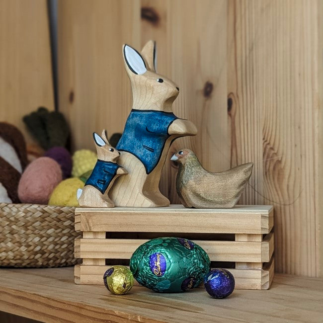NOM Handcrafted Book &amp; Toy Bundle | Peter&#39;s First Easter - Large at Milk Tooth