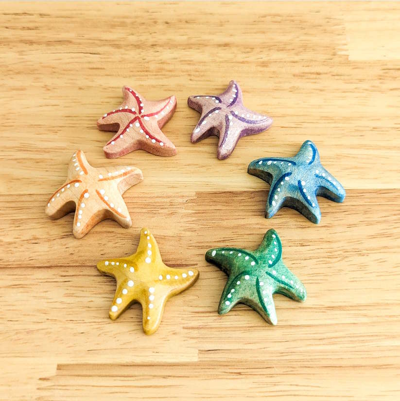 NOM Handcrafted | Starfish Curled Set of 6 at Milk Tooth