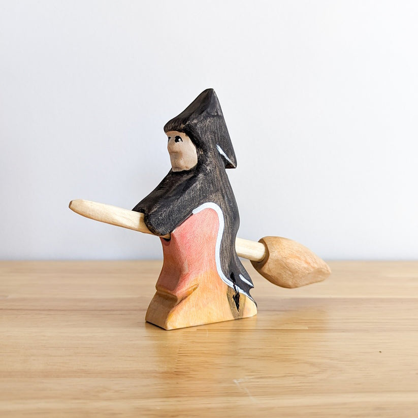 NOM Handcrafted | Witch with a Broomstick at Milk Tooth
