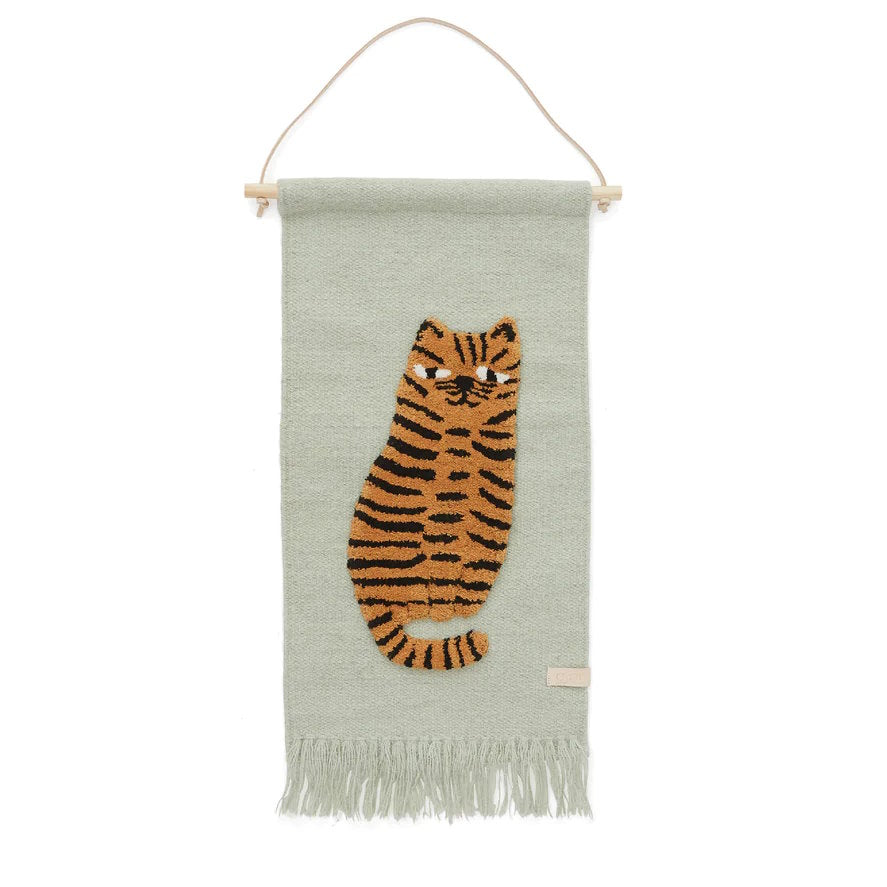 OYOY | Tiger | Wall Hanging | Green at Milk Tooth