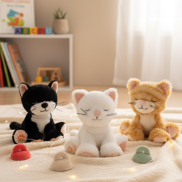 Olli Ella Binky Kitten Kit Black &amp; White at Milk Tooth Australia