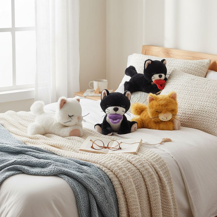 Olli Ella Binky Kitten Kiki White at Milk Tooth Australia