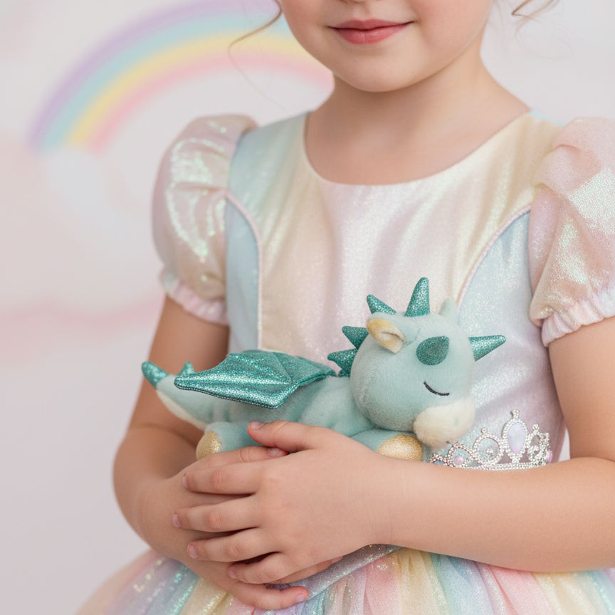 Olli Ella Binky Dragon Volt Green at Milk Tooth Australia