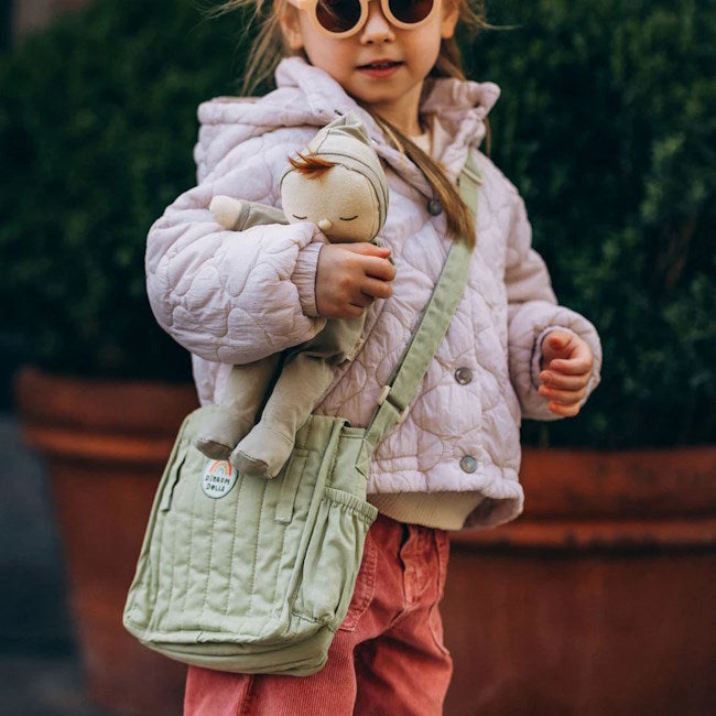 Olli Ella | Carrie Convertible Doll Changing Set Sage at Milk Tooth Australia