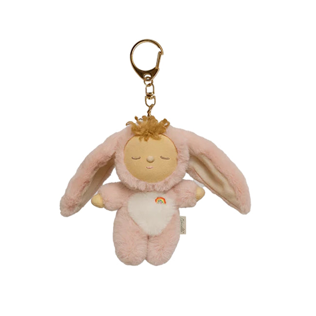 Olli Ella Cozy Bag Charm Bunny Flopsy Key Chain at Milk Tooth Australia