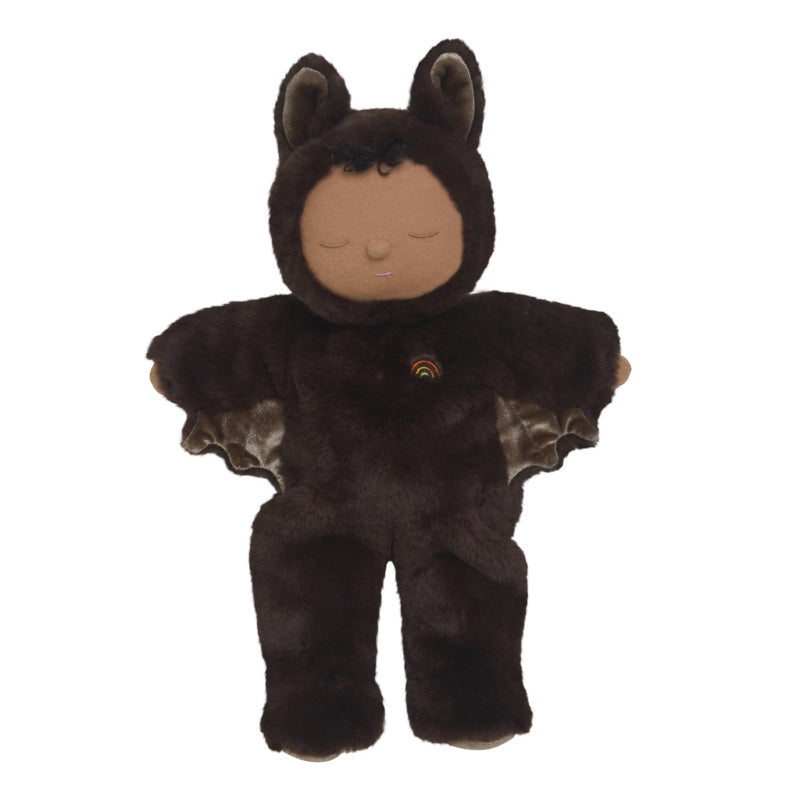 Olli Ella Cozy Dinkum Doll Bat Ozzie soft toy for Halloween at Milk Tooth Australia