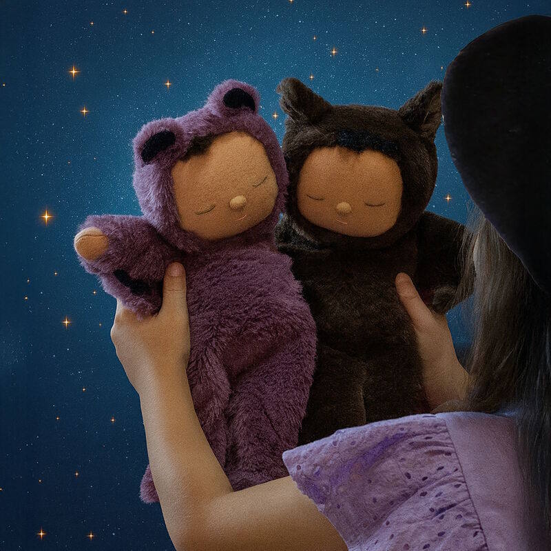 Olli Ella Cozy Dinkum Bat Pip soft toy for Halloween at Milk Tooth Australia