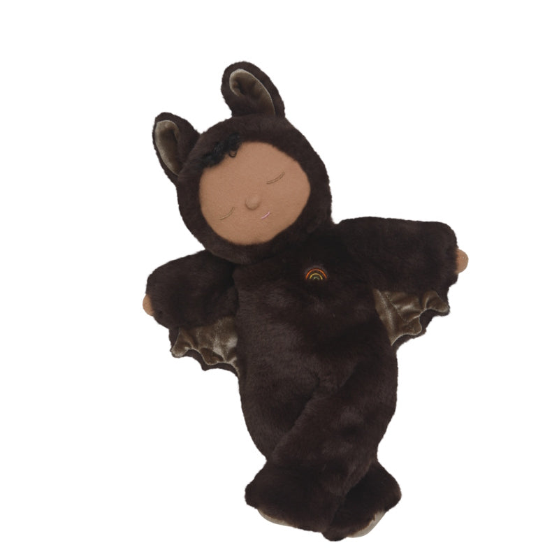Olli Ella Cozy Dinkum Doll Bat Ozzie soft toy for Halloween at Milk Tooth Australia