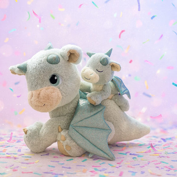 Olli Ella | Binky Dragon Volt Green - Milk Tooth