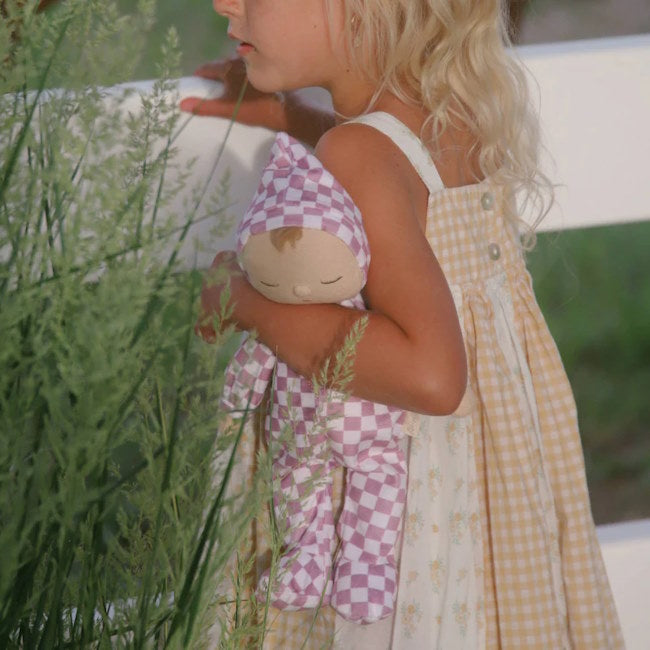 Olli Ella | Dozy Dinkum Plum Check Twinkle at Milk Tooth Australia