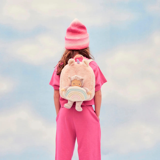 Olli Ella Hopalong Unicorn Backpack Pink at Milk Tooth Australia
