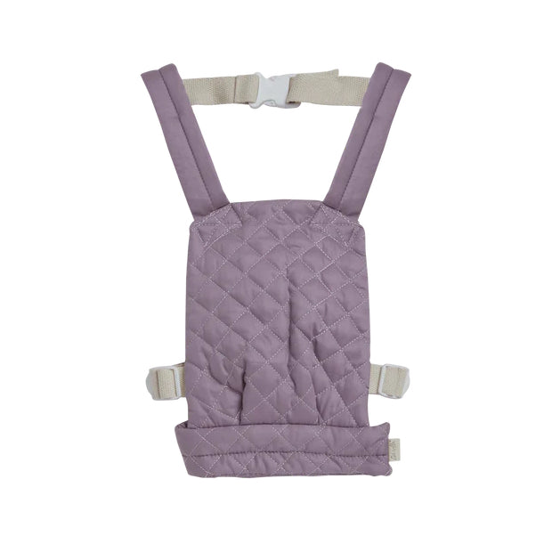 Olli Ella Quilted Dinkum Doll Carrier Lavender at Milk Tooth Australia