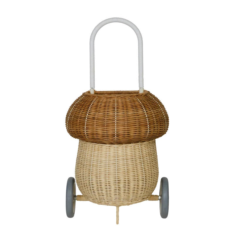 Olli Ella | Rattan Mushroom Luggy Basket Natural at Milk Tooth