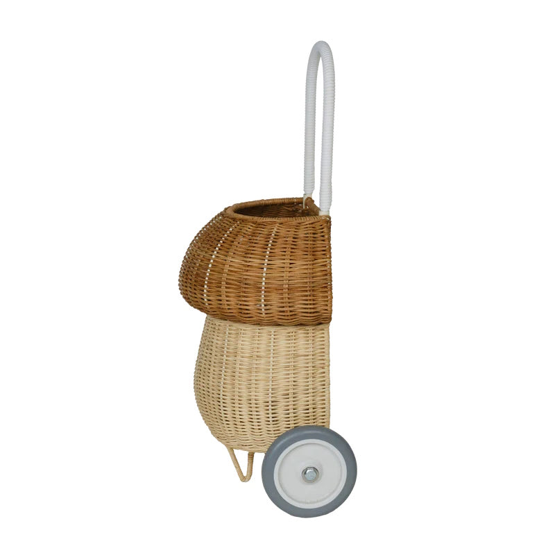 Olli Ella | Rattan Mushroom Luggy Basket Natural at Milk Tooth