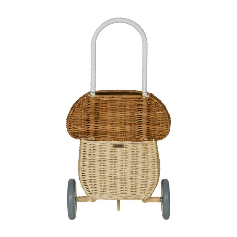 Olli Ella | Rattan Mushroom Luggy Basket Natural at Milk Tooth