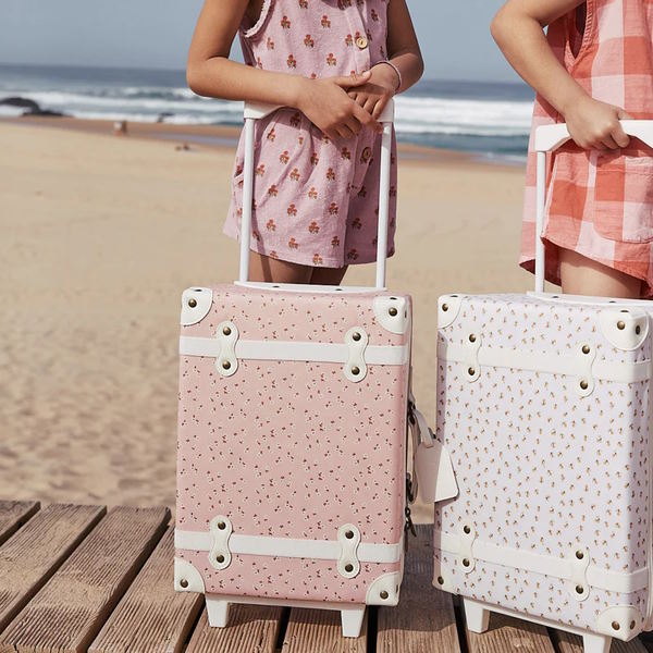 Olli Ella | See-Ya Suitcase | Pink Daisies at Milk Tooth