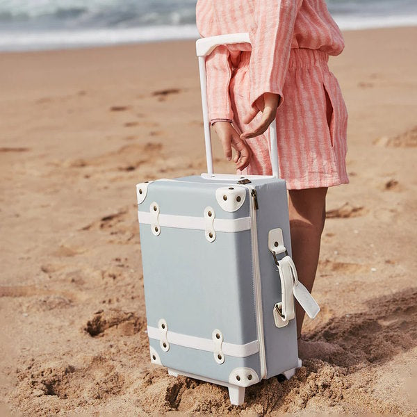 Olli Ella | See-Ya Suitcase | Steel Blue at Milk Tooth