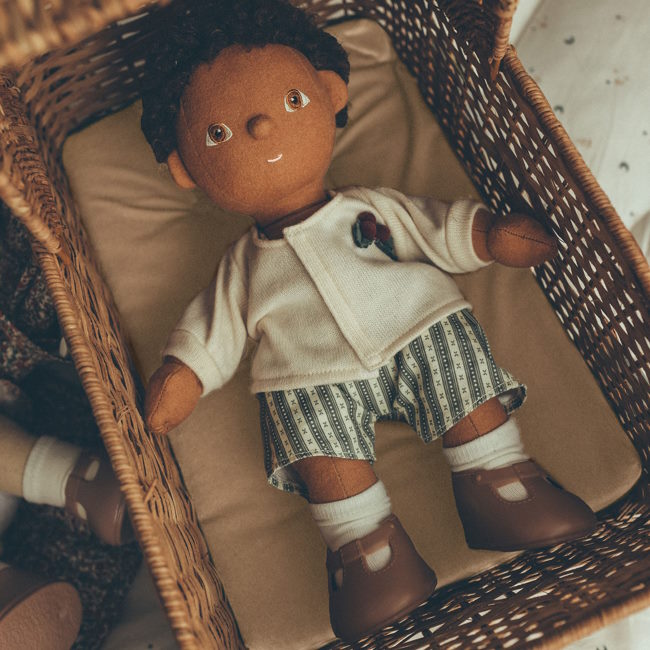 Olli Ella | Strolley Mattress Champagne Velvet at Milk Tooth Australia