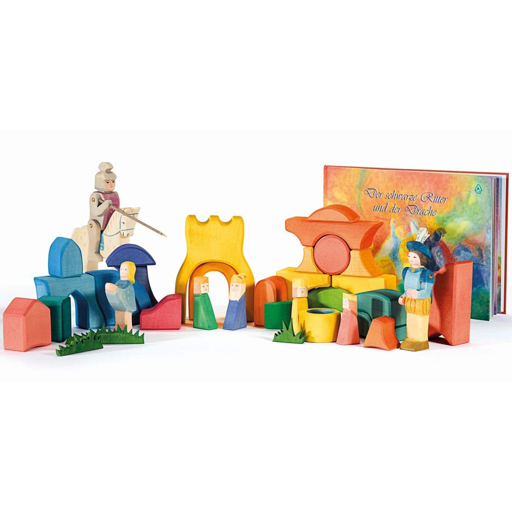 kinderkram spielzeug Ostheimer | Kinderkram Rainbow Castle Block Set - Milk Tooth