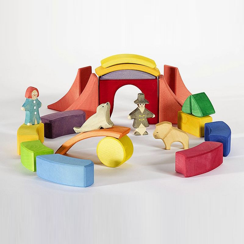 Ostheimer | Kinderkram Rainbow Circus Block Set at Milk Tooth