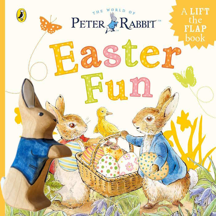 NOM Handcrafted Book &amp; Toy Bundle | Peter Rabbit Easter Fun - Large at Milk Tooth