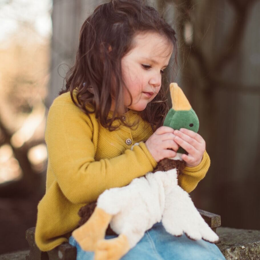 Senger | Cuddly Animal Drake Small w/ removable heat/cool pack at Milk Tooth Australia