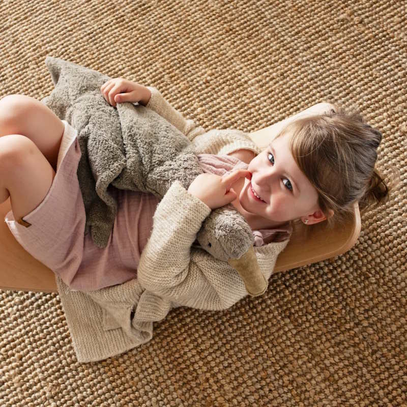 Senger | Cuddly Animal Goose Large Grey Vegan w/ removable heat/cool pack at Milk Tooth Australia