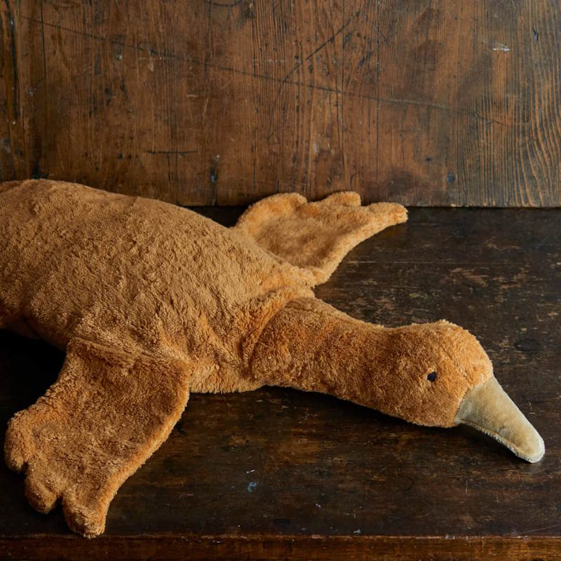 Senger | Cuddly Animal Goose Large Rust LIMITED EDITION w/ removable heat/cool pack at Milk Tooth Australia