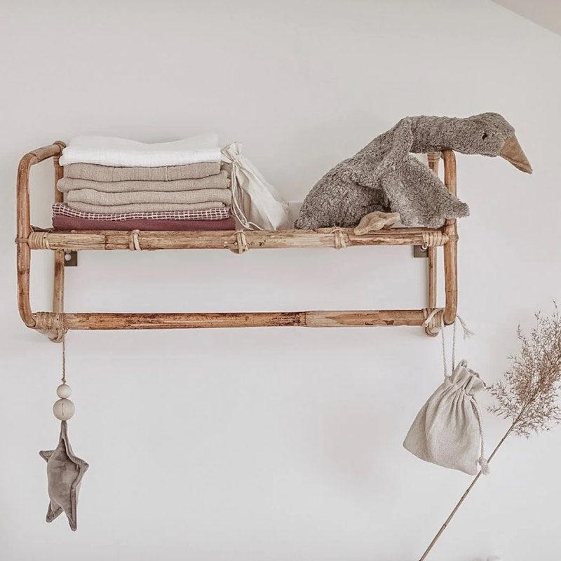 Senger | Cuddly Animal Goose Small Grey Vegan w/ removable heat/cool pack at Milk Tooth Australia