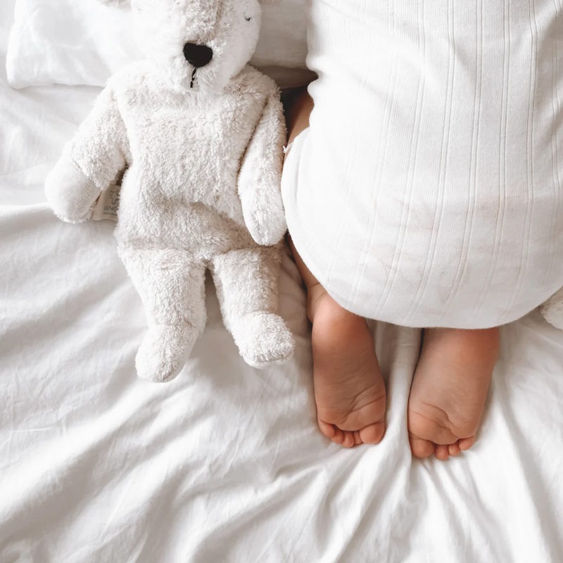 Senger | Cuddly Animal Polar Bear Small w/ removable heat/cool pack at Milk Tooth Australia