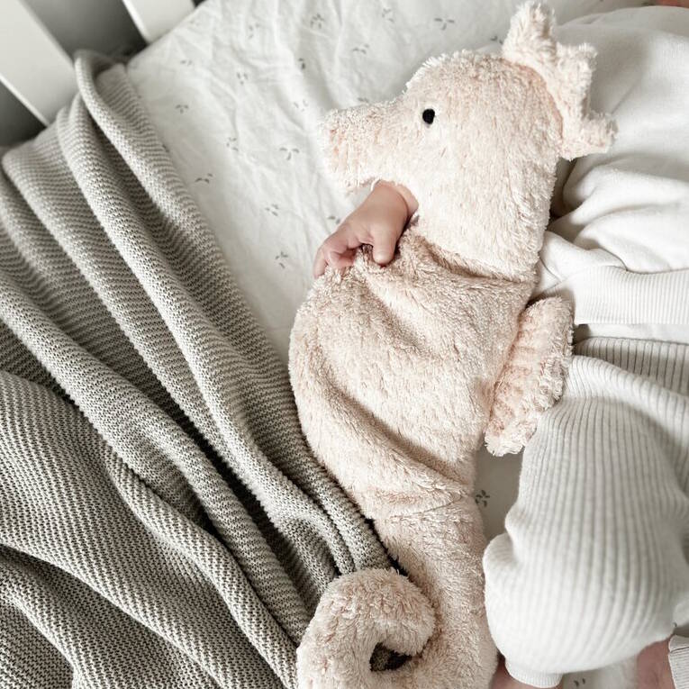 Senger | Cuddly Animal Seahorse Small w/ removable heat/cool pack at Milk Tooth Australia