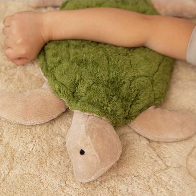 Senger | Cuddly Animal Turtle Small Fir Green w/ removable heat/cool pack at Milk Tooth Australia