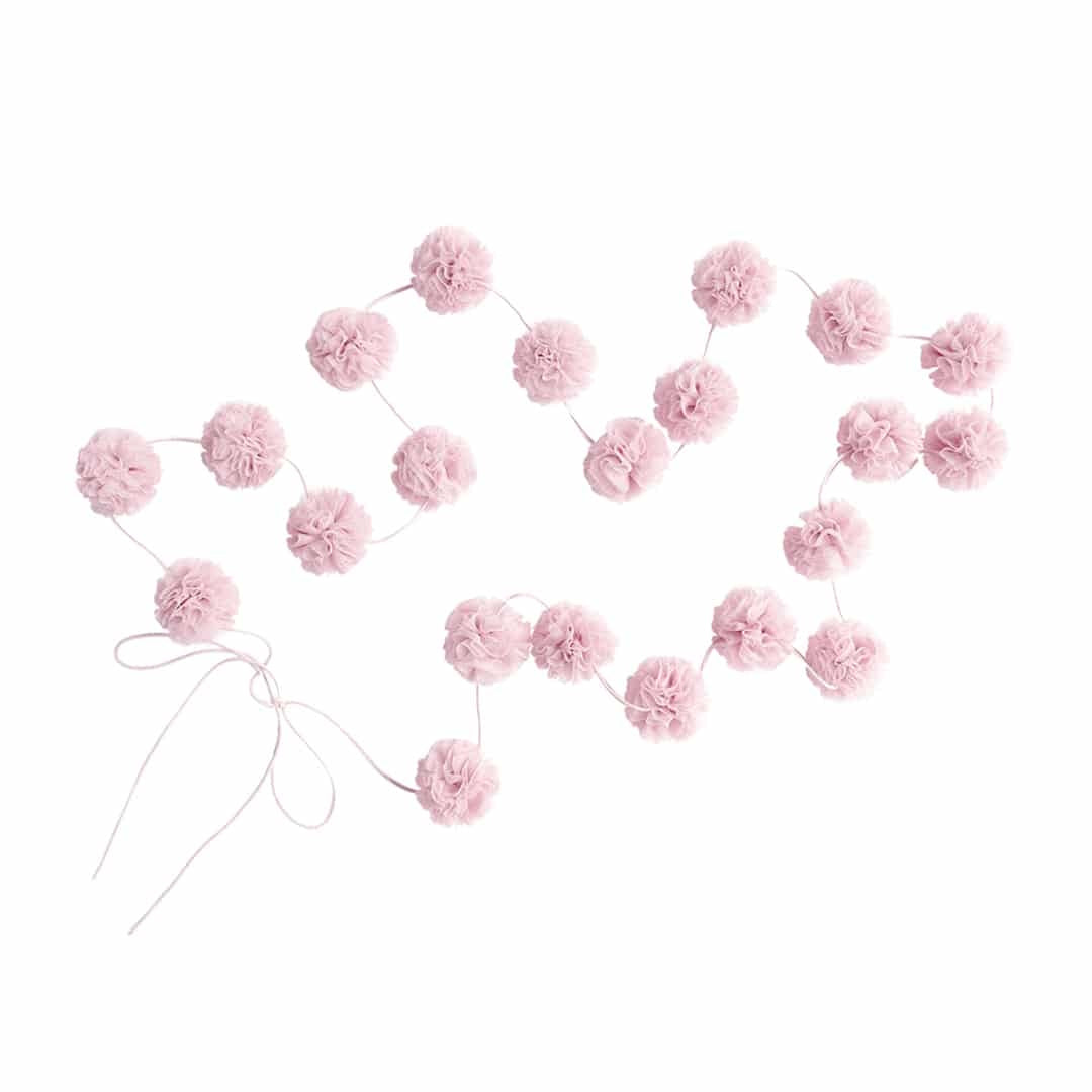 Spinkie Baby | Mini Pom Garland | Orchid at Milk Tooth Australia