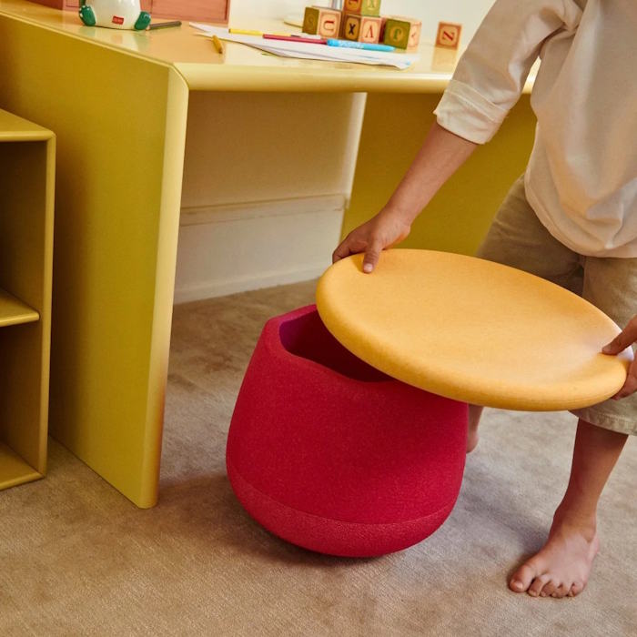 Stapelstein Dynamic Base Pink Seating and Storage Toy at Milk Tooth Australia