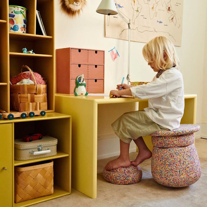 Stapelstein Dynamic Base Super Confetti Seating and Storage Toy at Milk Tooth Australia