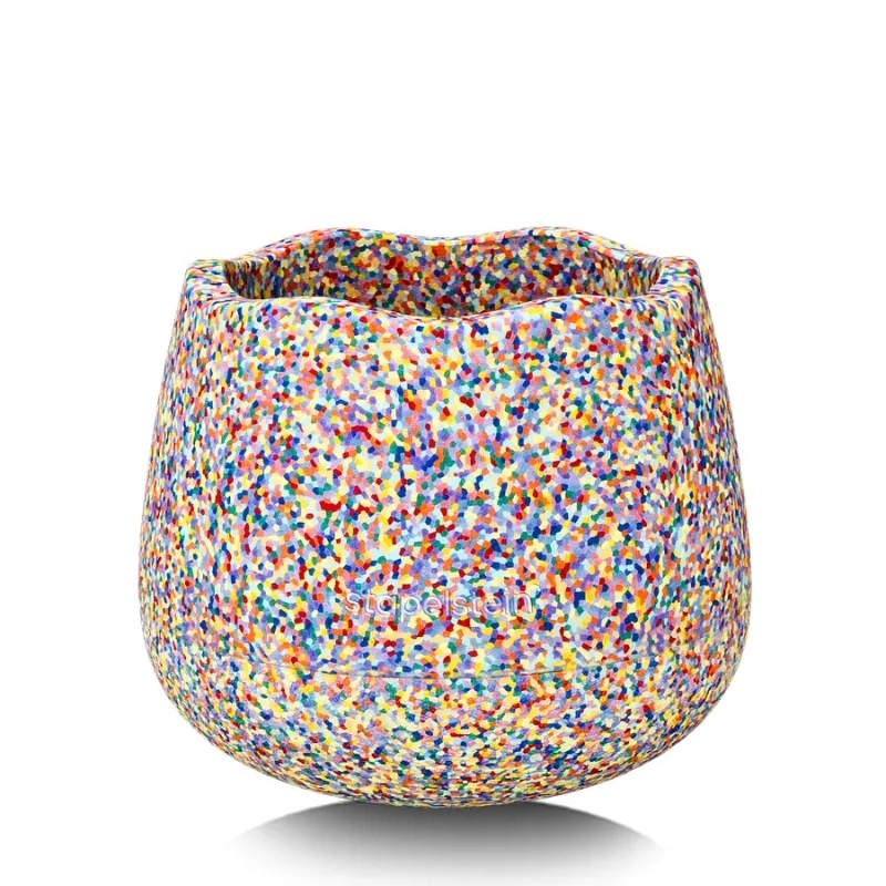 Stapelstein Dynamic Base Super Confetti Seating and Storage Toy at Milk Tooth Australia