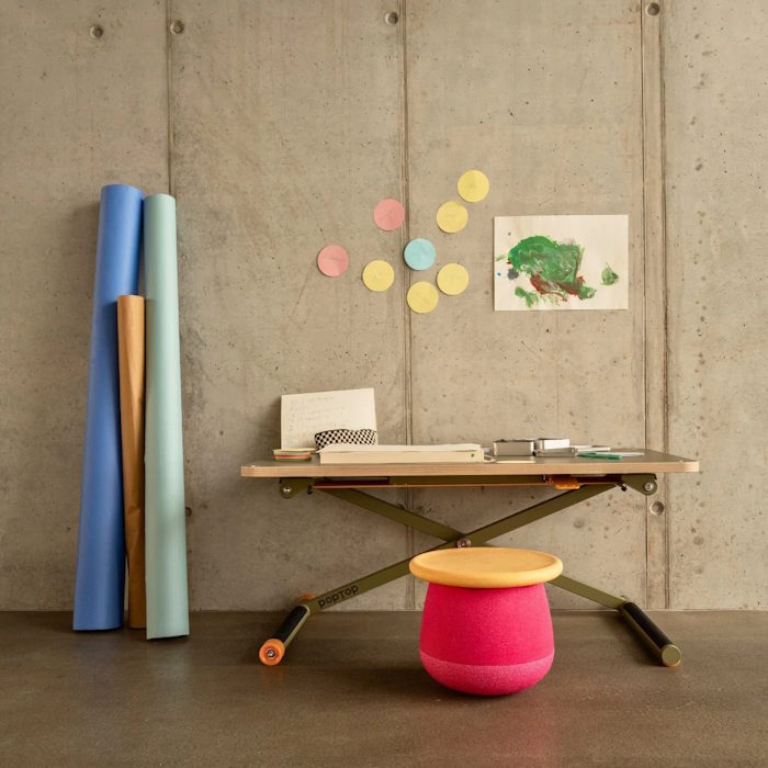 Stapelstein Dynamic Set Small Flowers Pink Base Light Orange Balance Board at Milk Tooth Australia