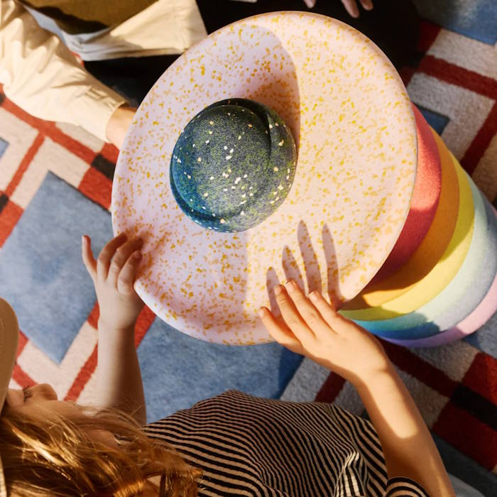 Stapelstein EASTER PROMO | Rainbow Pastel 6+1 (Petal Board) + Pond Mini Stone PRE-ORDER