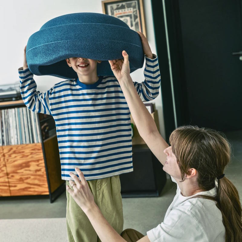 Stapelstein Dark Blue Navy Grow XL Single Stone at Milk Tooth Australia