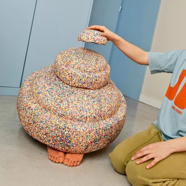 Stapelstein Super Confetti Grow XL Single Stone at Milk Tooth Australia