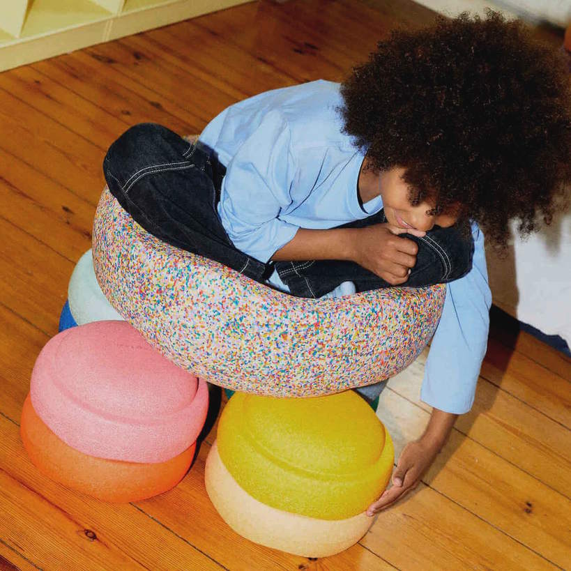 Stapelstein Super Confetti Grow XL Single Stone at Milk Tooth Australia