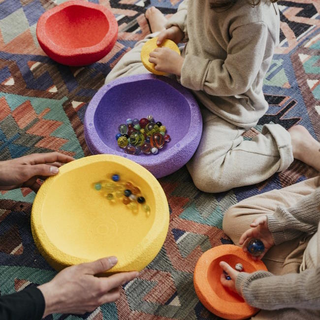 Stapelstein Inside Rainbow Classic Nesting Stones at Milk Tooth Australia