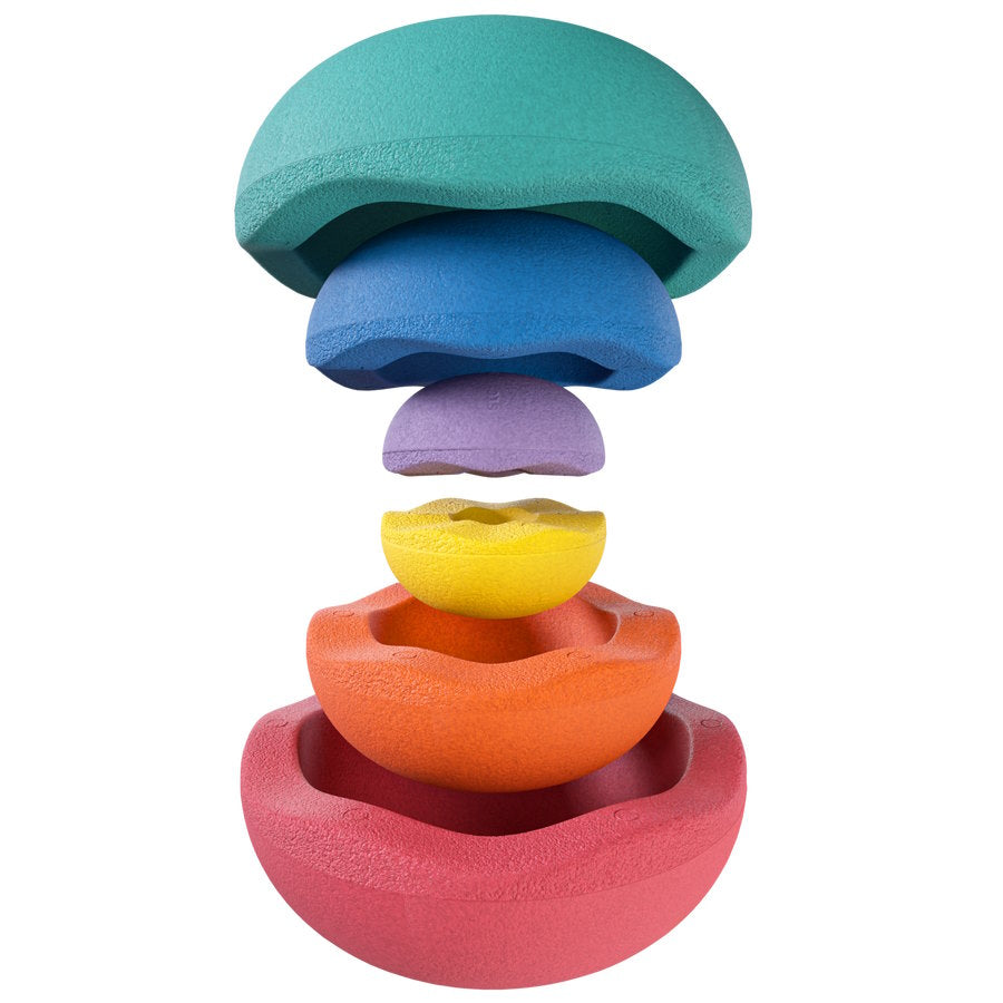Stapelstein Inside Rainbow Classic Nesting Stones at Milk Tooth Australia