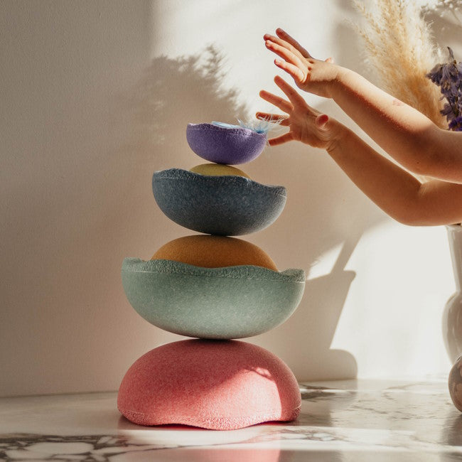 Stapelstein Inside Pastel Classic Nesting Stones at Milk Tooth Australia