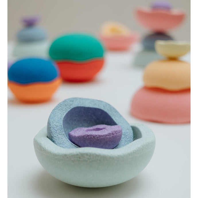 Stapelstein Inside Pastel Classic Nesting Stones at Milk Tooth Australia