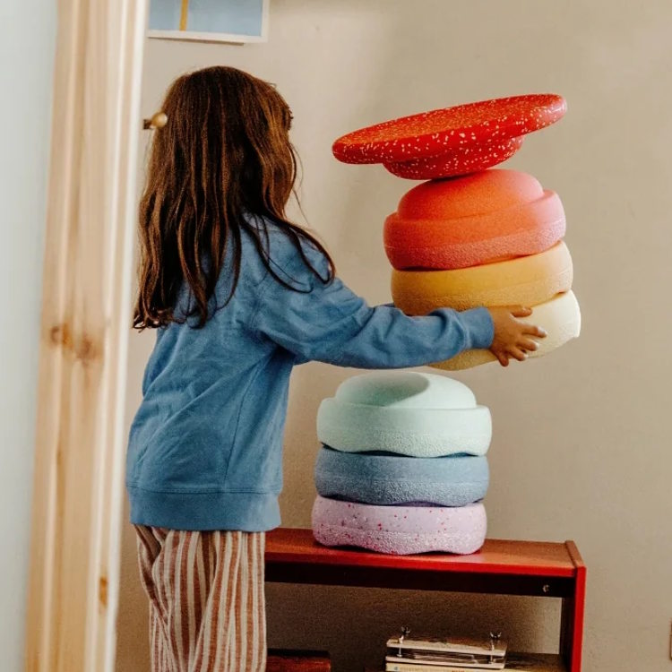 Stapelstein | Limited Edition Balance Board Red Rose Agaric Toadstool