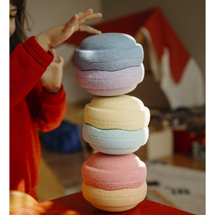 Stapelstein | Mini Rainbow Pastel Set of 6 SET ASIDE at Milk Tooth Australia